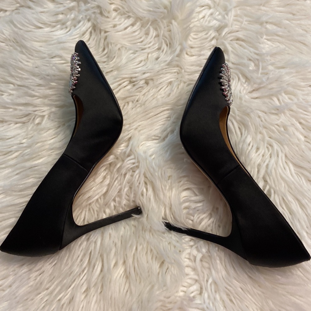 Very elegant Express high heel shoes size 10 brand new color black with silver - Picture 16 of 16
